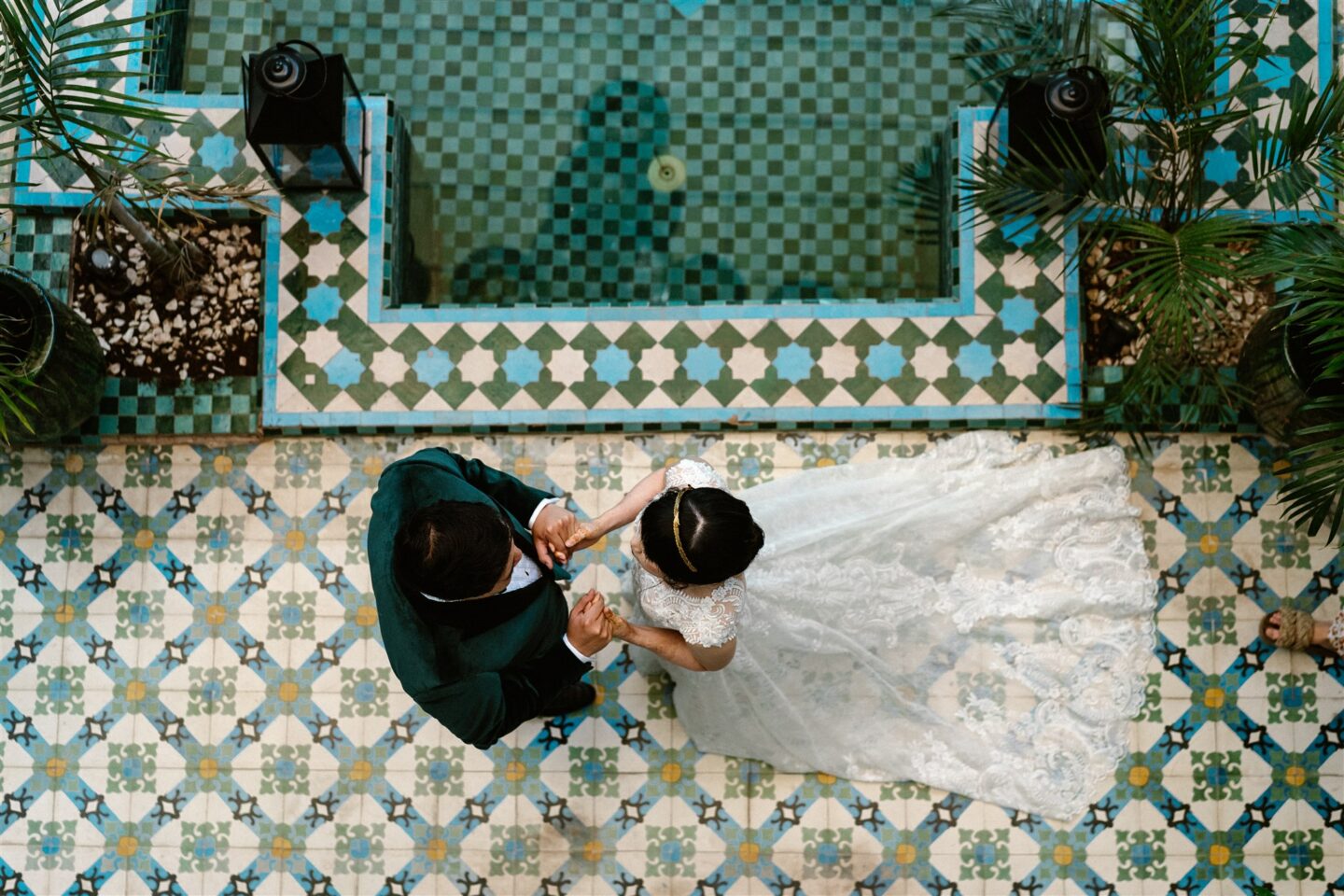 Marrakech elopement first look